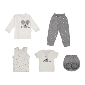 ست نوزادی 5 تیکه طرح موش