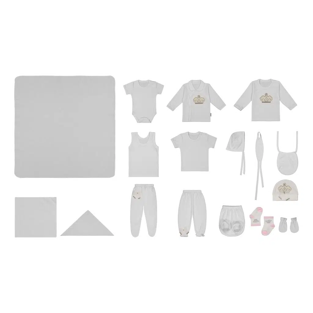 ست 19 تکه بیبی ست طرح تاج