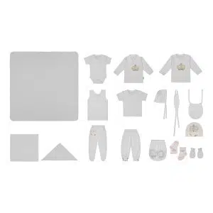 ست 19 تکه بیبی ست طرح تاج