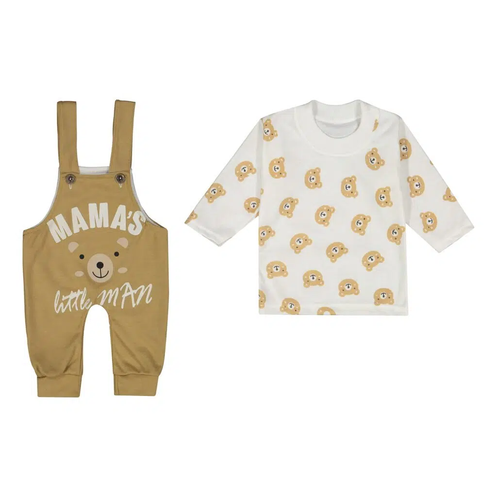 ست سرهمی پسراه نوزادی ای طرح MAMAS