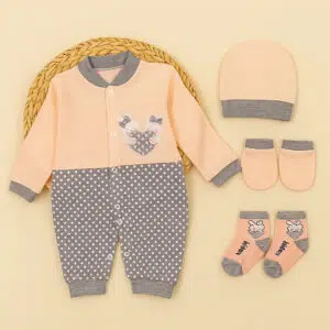 ست سرهمی نوزادی دخترانه