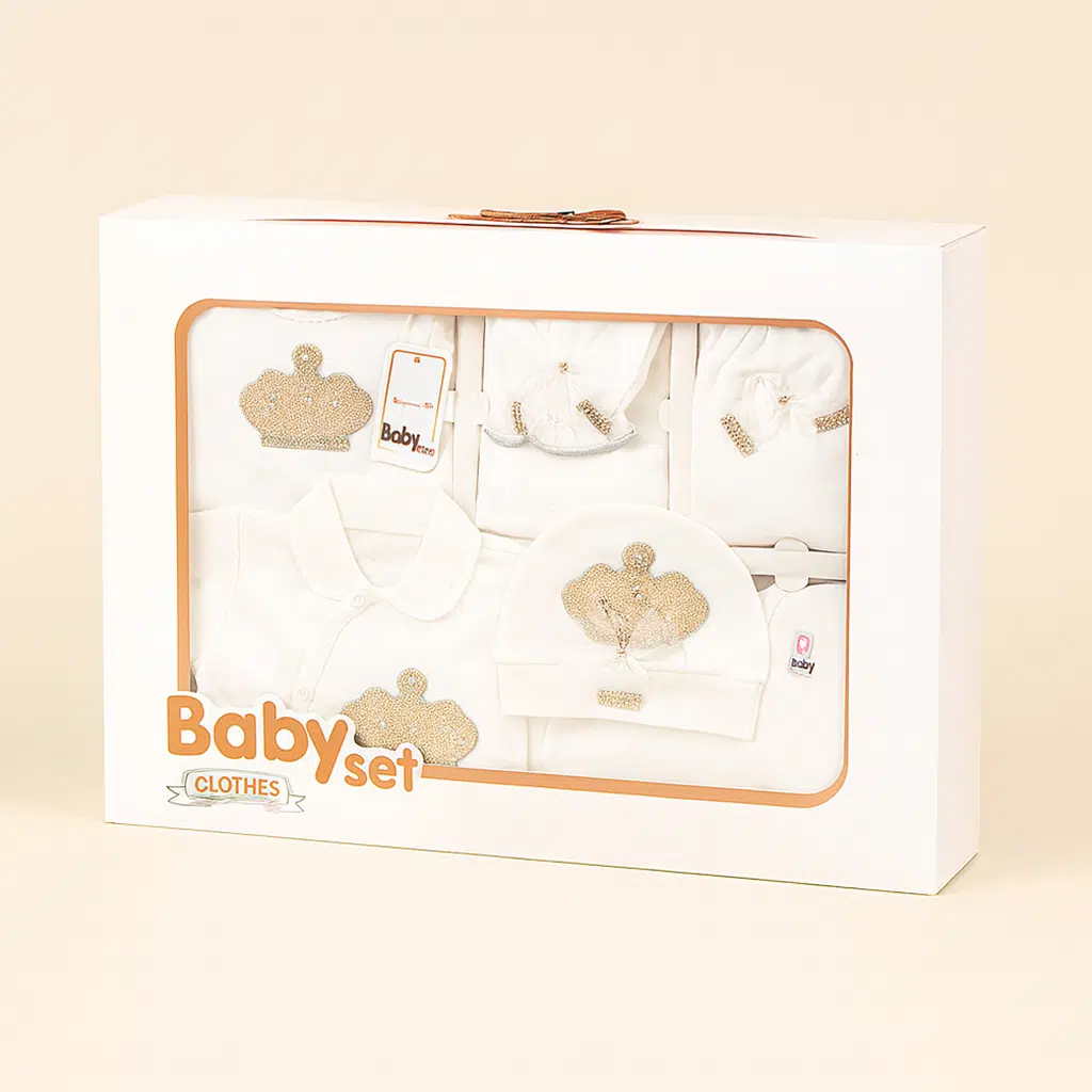 ست 19 تکه جعبه ای بیمارستانی مدل تاج رنگ سفید