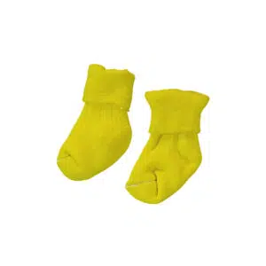 جوراب نوزادی زمستانی زرد