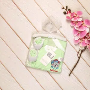 ست نوزادی 7 تکه بیمارستانی مادرکر سبز