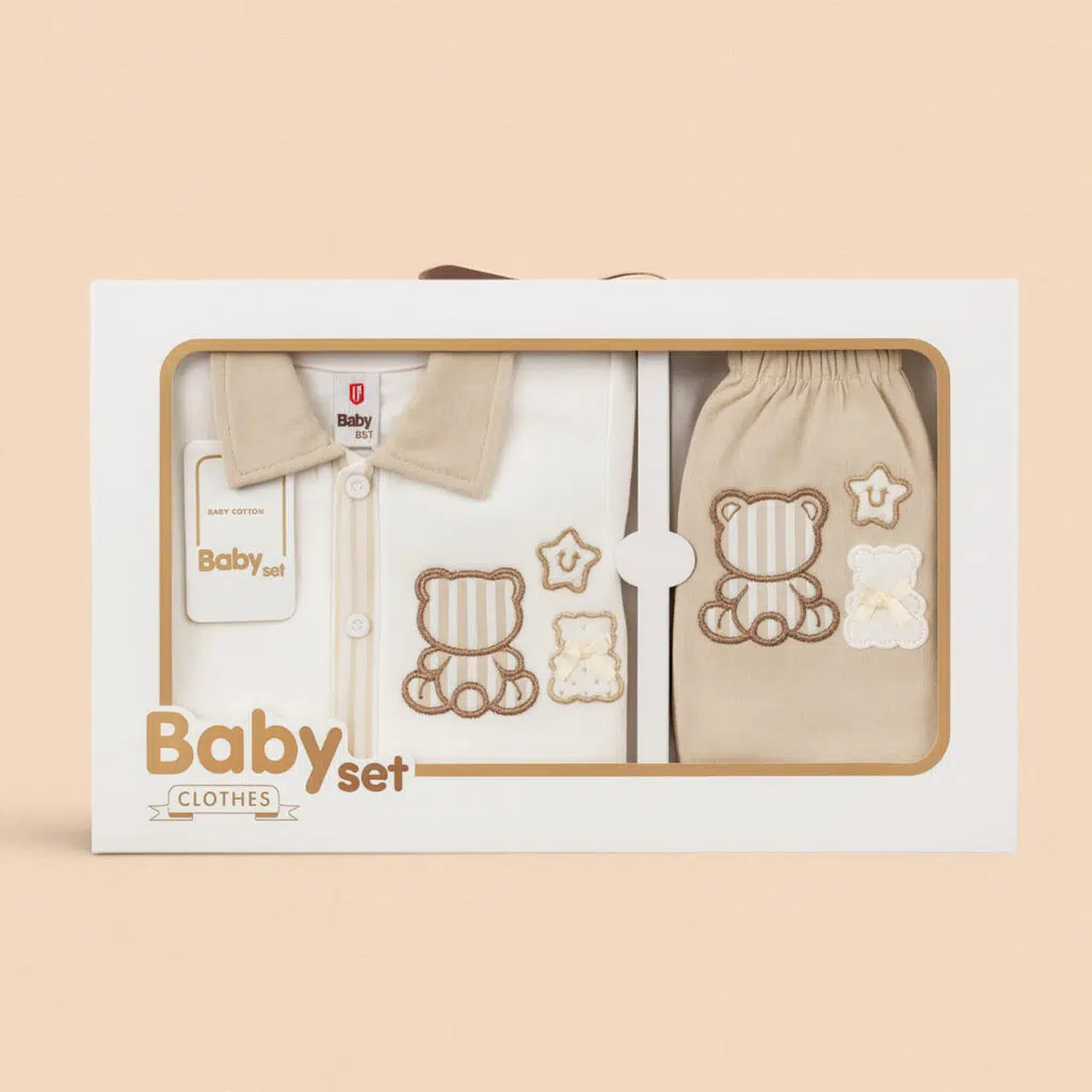 ست 5 تکه خرس و ستاره جعبه ای