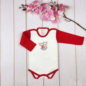 بادی آستین‌بلند نوزادی پنبه‌ای 2