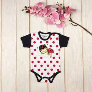 بادی نوزادی دخترانه طرح کفشدوزک