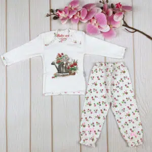 بلوز شلوار گلدار