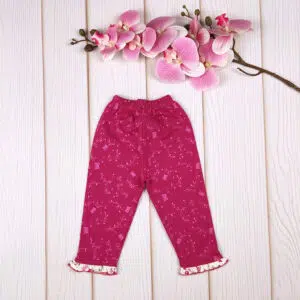 شلوار نوزادی دخترانه گلدار