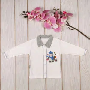 شومیز نوزاد طرح پنگوئن